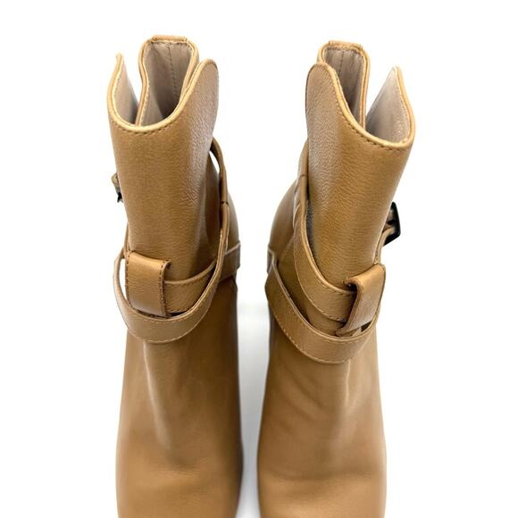 Paige Camille Leather Boot Tan Size 8.5 - Picture 4 of 16